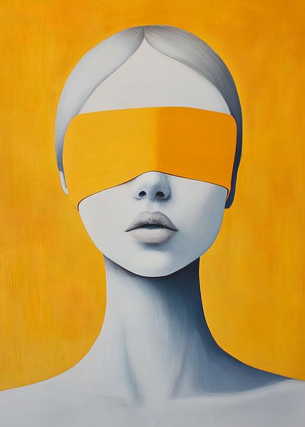 Gelb mit verbundenen Augen von Andreas Magnusson