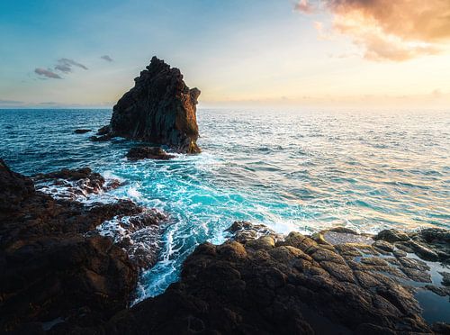 Black Devil Tower on Madeira during Sunset. by Roman Robroek - Photos of Abandoned Buildings