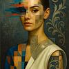 Portrait - Self Portrait in Fragments van Moonheart Artworks