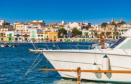 Portocolom coast and marina harbor, Mallorca Spain Balearic islands by Alex Winter