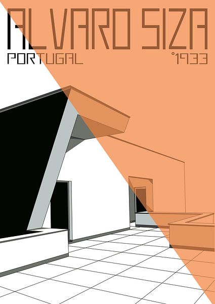 Alvaro Siza 4 - Oranje Driehoek van TAAIDesign