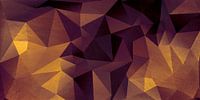 Abstract geometry. Triangles in gold, copper, purple and brown. by Dina Dankers thumbnail