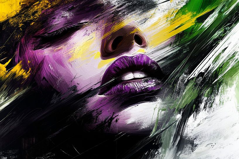 Couleurs de l'âme - Portrait du silence par Poster Art Shop