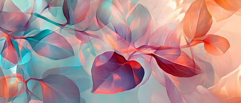 Colourful transparency of plant leaves by Poster Art Shop