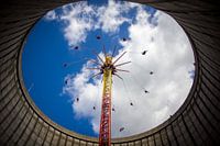 Zweefmolen in een koeltoren in Kalkar