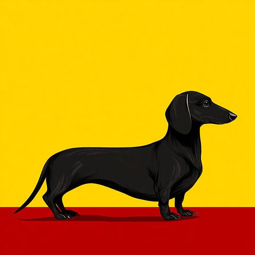 The Watchful Dachshund