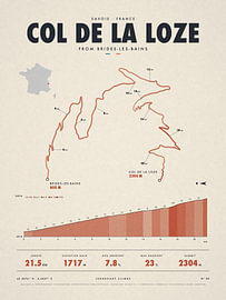 Anstieg Col de la Loze ab Brides-les-Bains von Sidney van den Boogaard