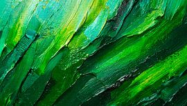 Schilderij in kunst met groene kleur