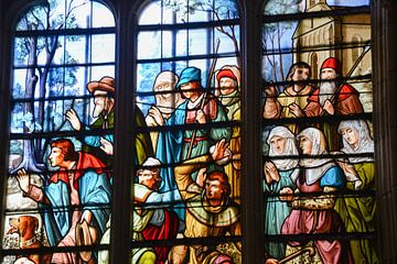 Notre Dame in Epine, stained glass windows van Jan Fritz