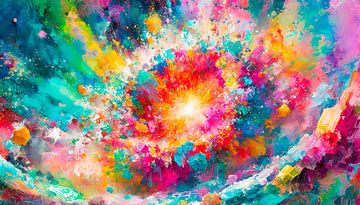 Kleurenexplosie in de kunst van Mustafa Kurnaz