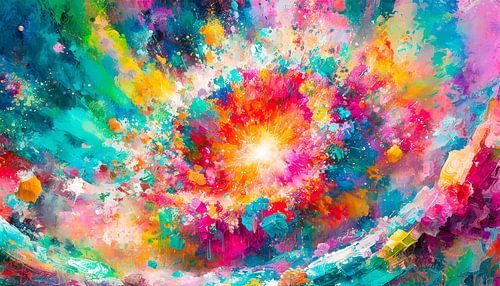Colour explosion in art
