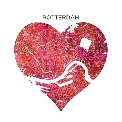 Rotterdam | City Map as Wall Circle by WorldMapShop