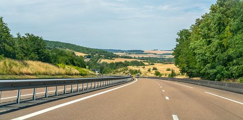 Sunny highway scenery