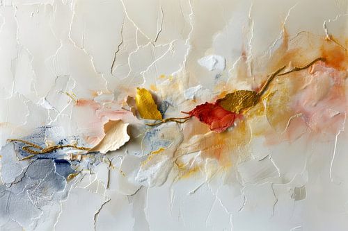 Abstract Impasto - Organische Vormen in Aardetinten van Joriali Fine Art