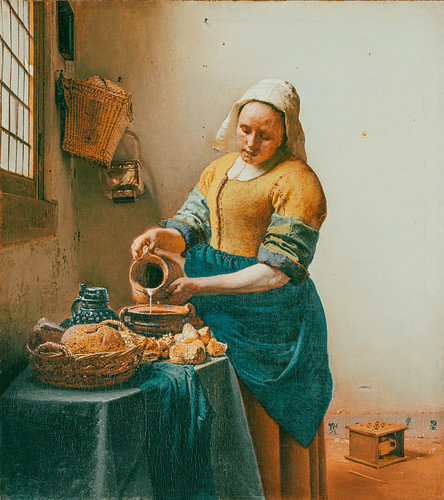 The Milkmaid - Orange Green