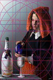 Milkmaid in golden ratio by Ferrando