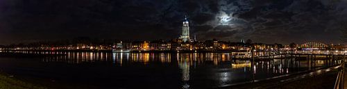 Panorama Deventer en hiver, 'de nuit
