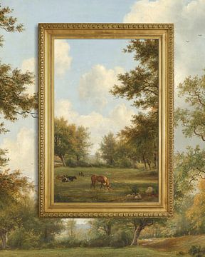 Twice the Art - Landschap in de omgeving van Hilversum van Marja van den Hurk