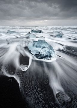 Ice blocks in the surf by Ralf Lehmann