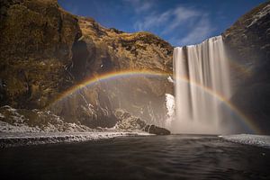 Skogafoss rainbow by Wojciech Kruczynski