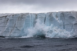 Glacier Calving – Dramatic Cool Blue Photo by Albert Klee