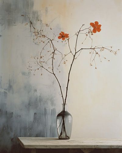 Still life in Japandi and wabi-sabi style by Carla Van Iersel