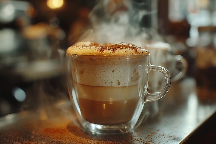 drink a cup of coffee or cappuccino by Egon Zitter