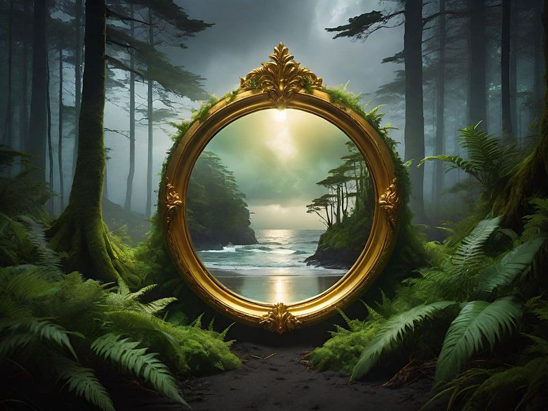 Mirror between two worlds by Nicolette Vermeulen