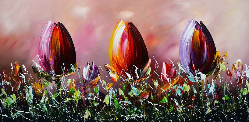 Tulips by Gena Theheartofart