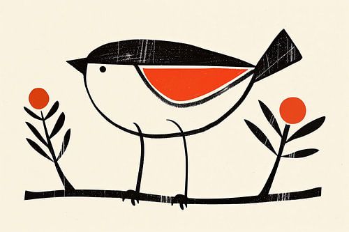 Perche à ventre orange