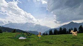 Een omstreden whirlpool in de Alpen van Heubeere-Cartoons