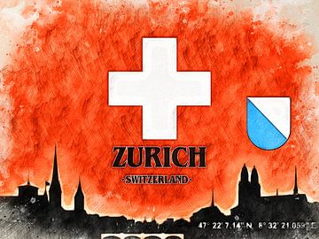 Zürich von Printed Artings