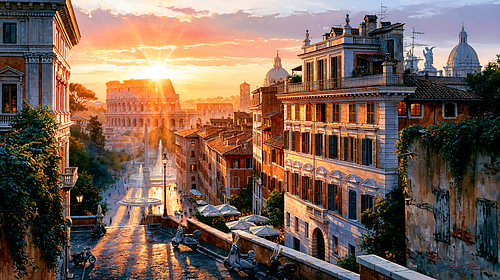Rome at Dawn by Harry Hadders Design