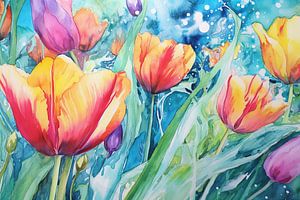 Resilience in Bloom - Peintures pour la pleine conscience sur Tableaux ARTEO