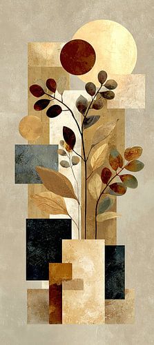 Laubkunst | Erdige Grüntöne und warme Farbtöne