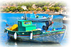 Fishing boats on Rhodes AR 1.0 by Ingo Laue