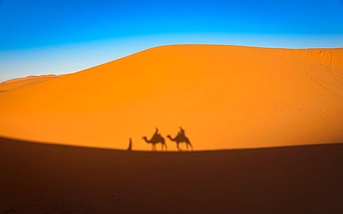 Trek à travers le désert, le Maroc sur Rietje Bulthuis