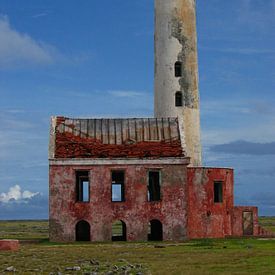 Vuurtoren op Klein Curaçao van Ronald Gorter