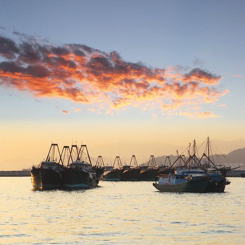 Trawler Fischereifahrzeuge (quadratisch)