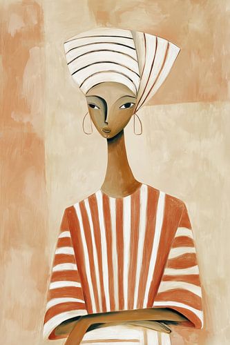 African woman modern figurative by Bert Nijholt