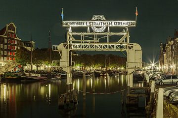 Wolvershaven Dordrecht bei Nacht von Roel Jonker