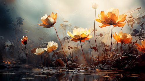 Composition de fleurs d'eau