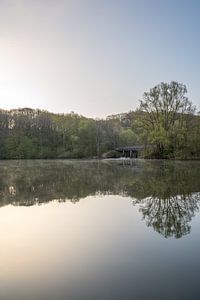 Lever de soleil par un beau matin de printemps dans le Cranenweyer