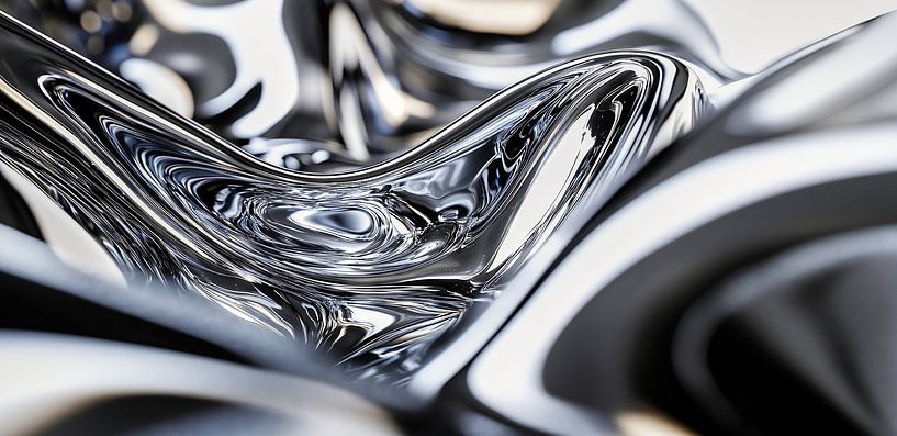 Chrom mit Wellenstruktur von Frank Heinz