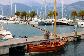 Montenegro port sailing ship by JASV Photography