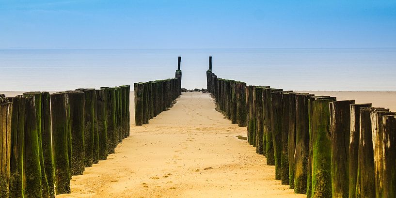 Brise-lames à Zoutelande, Zélande par uNiek! Media - Design & Fotografie