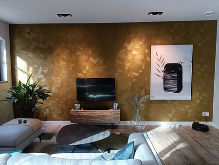 Abstract art - Black and Gold 2