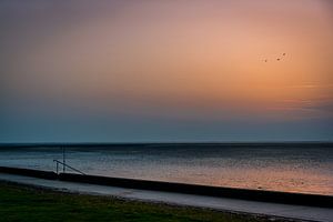 A peaceful morning at the north sea at sunrise