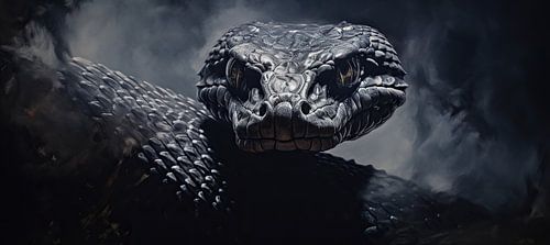 Hyperrealistische Schlange