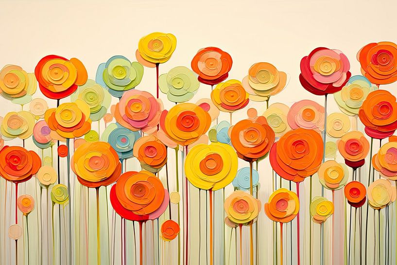Flowers modern by Bert Nijholt